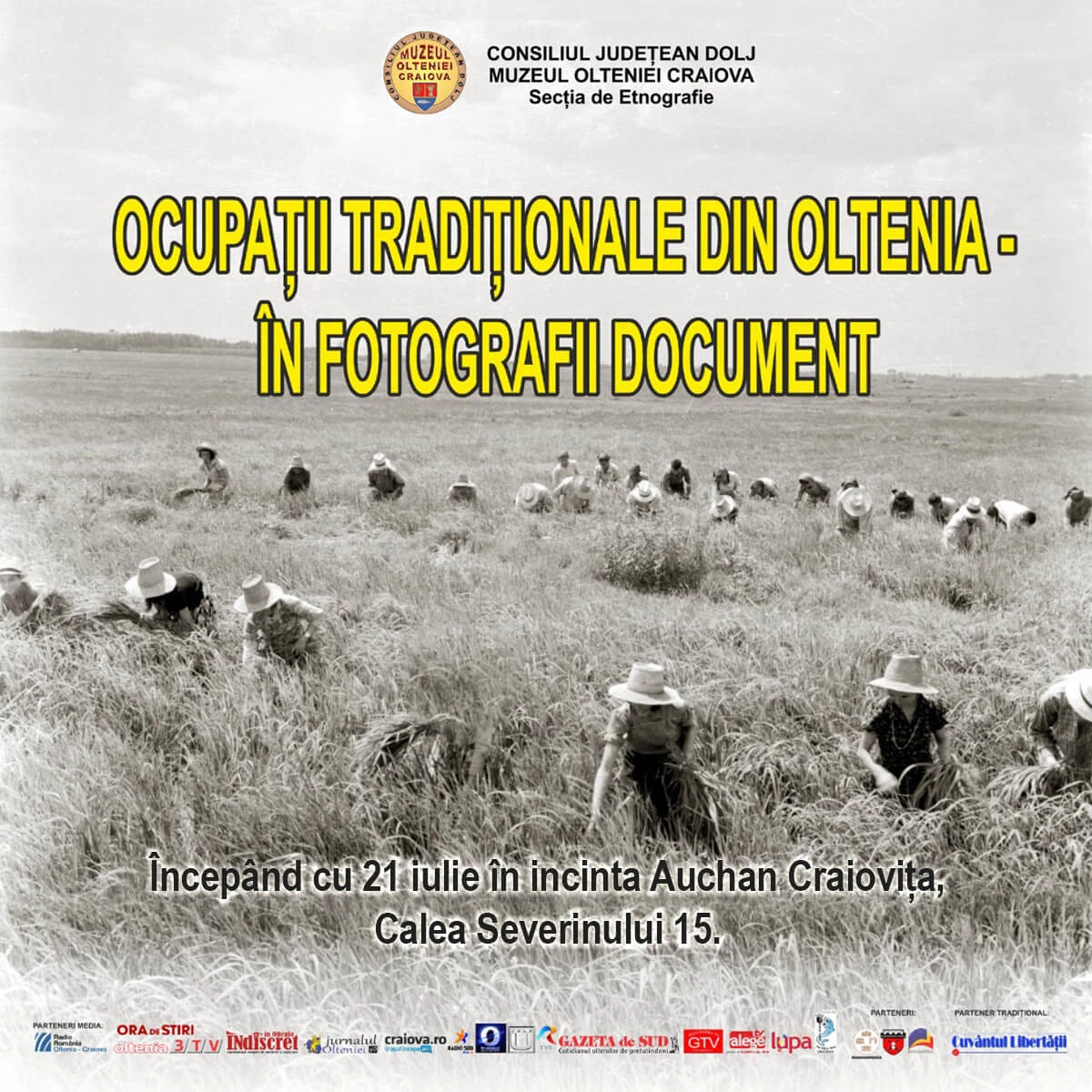 Expoziție foto 21.07-15.09: Ocupații tradiționale din Oltenia - În fotografii document